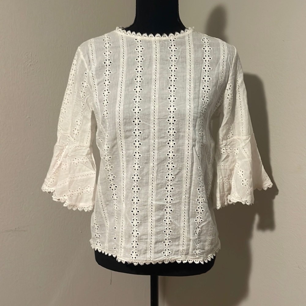 Eyelet blouse